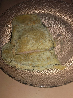 Una foto de Milanesas de berenjenas rellenas