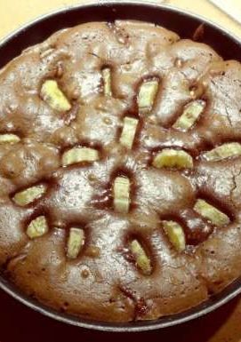 Une photo de Fondant chocolat banane