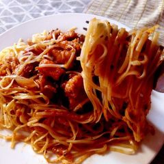 A picture of Chicken spaghetti 🍝.