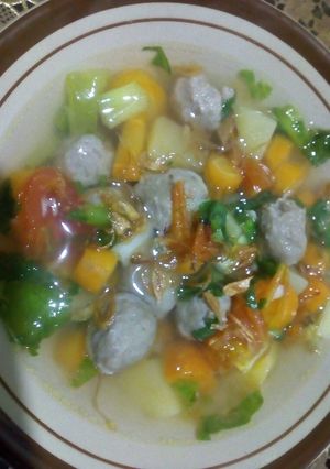 Foto resep Sop Baso Super