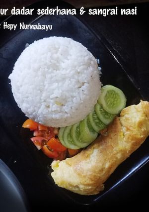 Foto resep Telur dadar nasi sangrai