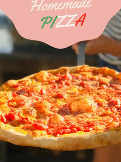 A picture of Homemade pizza.
