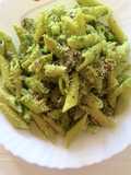 Pastas verdes con tocino