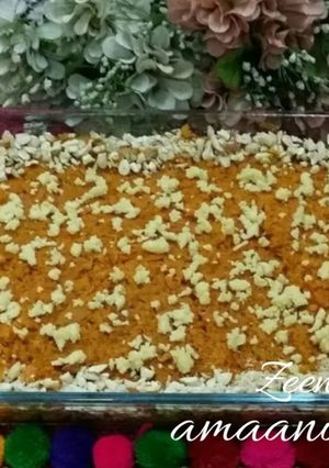 A picture of Gajar Ka Halwa with Khoya.