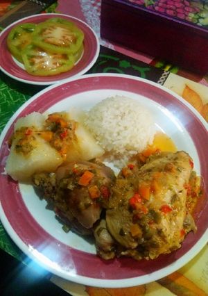 Una foto de Gallina a la criolla