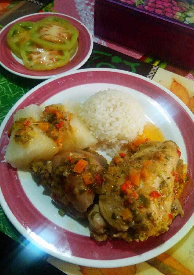Una foto de Gallina a la criolla