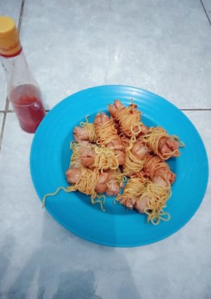 Foto resep Sosis Gulung Mi