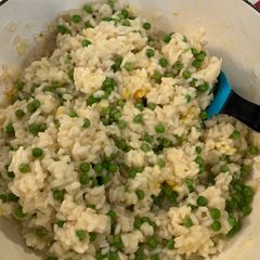 A picture of Spring Lemon and Pea Risotto.