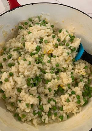 A picture of Spring Lemon and Pea Risotto.