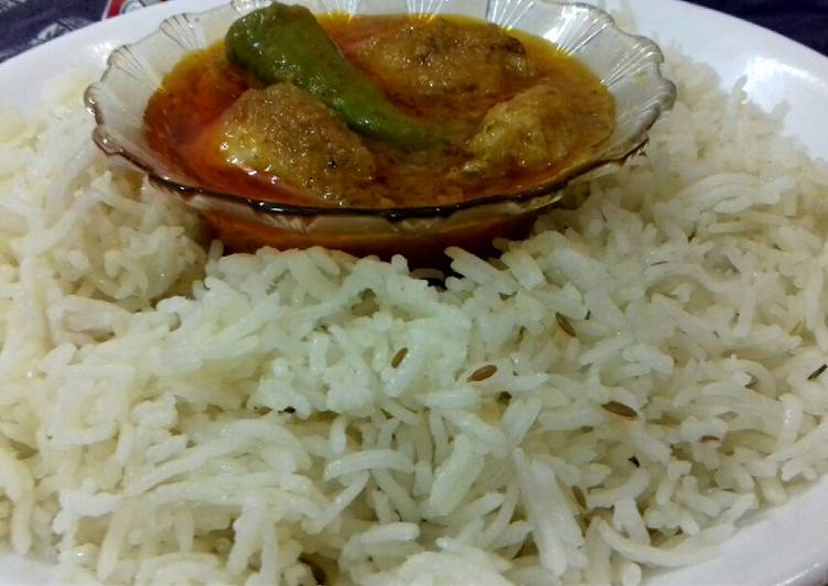 Zeera Rice with Achar Gosht