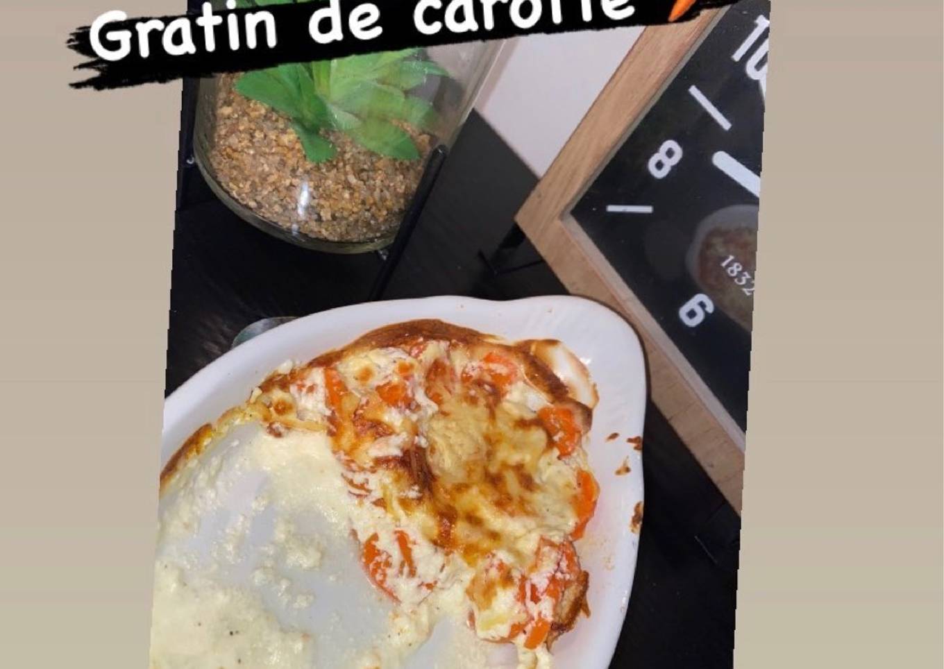 Gratin de carotte light
