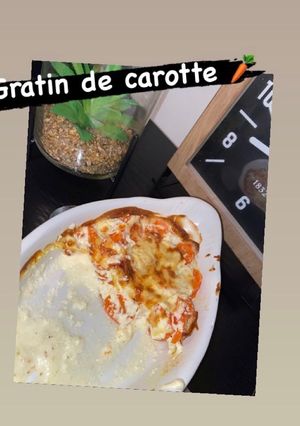 Une photo de Gratin de carotte light