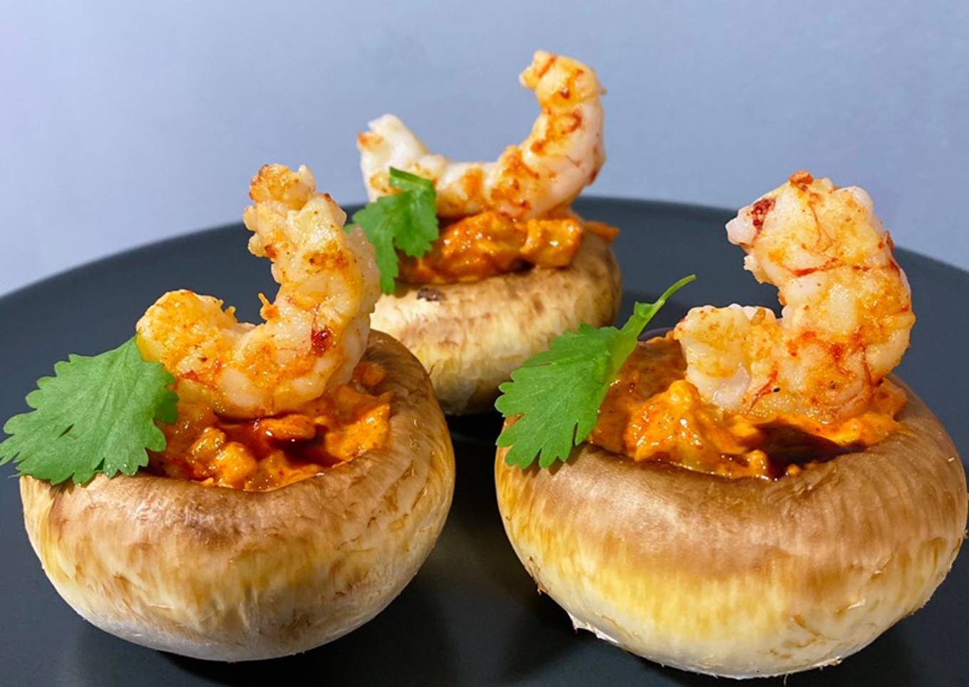 Champiñones Rellenos de Gambones al Ajillo 🧄