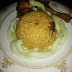 A picture of Jollof Rice.