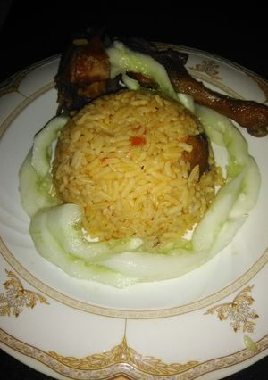 A picture of Jollof Rice.