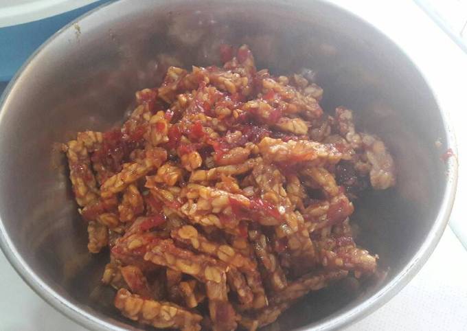 Tempe sambal asam manis pedas