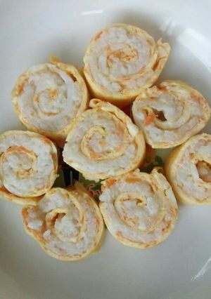 Foto resep Telur gulung isi nasi (MPASI 9 Bulan)