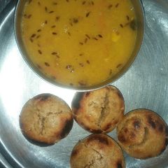 A picture of Daal baati.