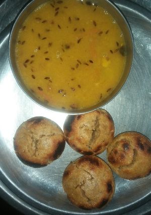 A picture of Daal baati.