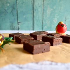 A picture of Brandy Butter Chocolate Fudge.