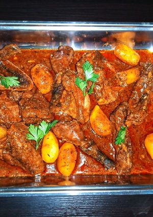 A picture of Guinea fowl Pp soup.