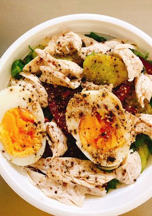Hình của món Salad ức gà.