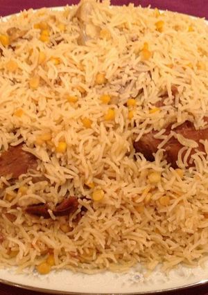 صورة لوصفة رز بالحمص "أكلة حجازية"