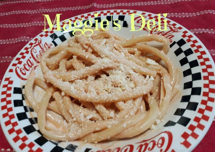 Macarrones con crema y 2 quesos