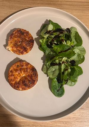 Une photo de Quiche sans pâte aux lardons de poulet