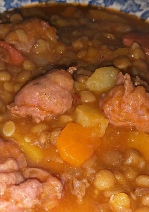 Una foto de Guiso de Lentejas Con Chorizo 😁