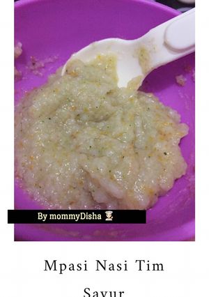 Foto resep Mpasi nasi tim sayur 6 bulan
