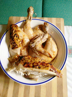 Una foto de Pollo asado con salsa de cítricos