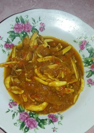 Foto resep Cumi asam pedas rempah