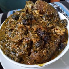 A picture of Efere Abak (Atama Soup).