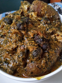 A picture of Efere Abak (Atama Soup).