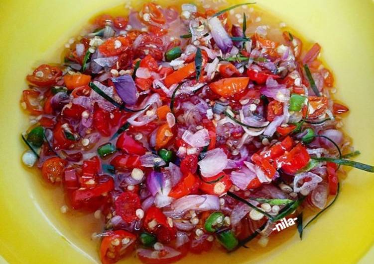 Resep Sambal Matah (dari bahan sisa masak lebaran), Enak Banget