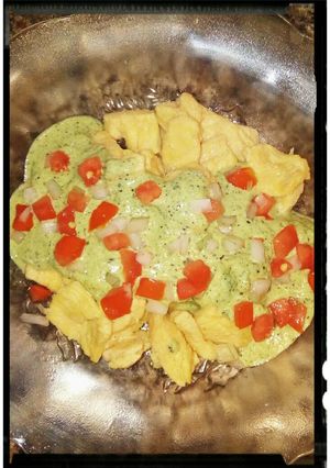 Una foto de Fajitas de pollo con crema de poblano