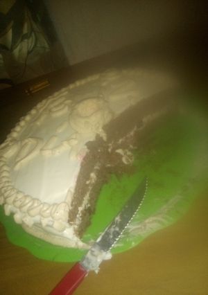 Una foto de Torta de chocolate tipo selva negra