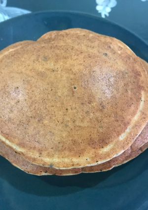 Hình của món Pancake quinoa đậu lăng.