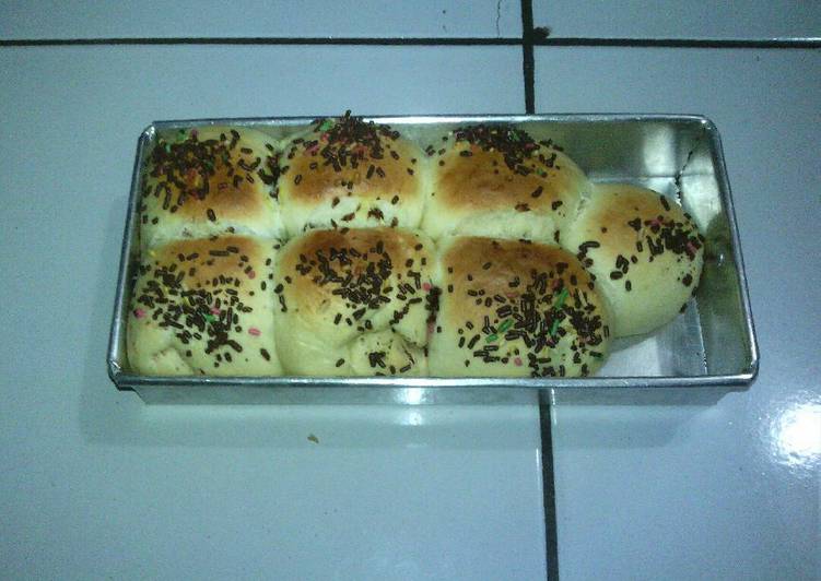 Roti sobek isi coklat super lembut (tanpa telur)