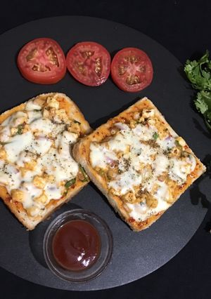 A picture of Tandoori Paneer Open Sandwich.