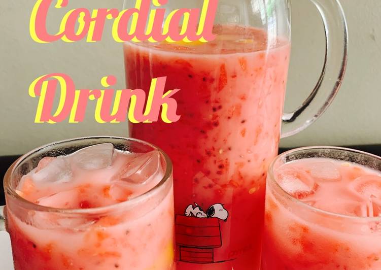 Pink Cordial Drink