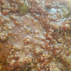 A picture of Keema karhai.