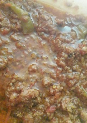 A picture of Keema karhai.