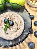Hummus ceci e mirtilli