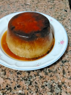 Una foto de Flan de plátanos