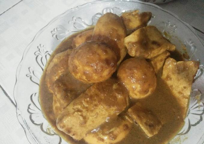 Cara Buat Bacem Tahu Telor Istimewa