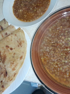 A picture of Chapatti and Kamande.