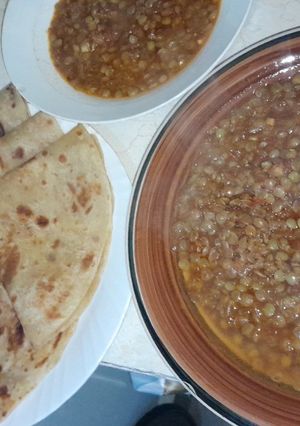 A picture of Chapatti and Kamande.