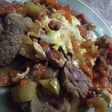 Wok de carne con verduras